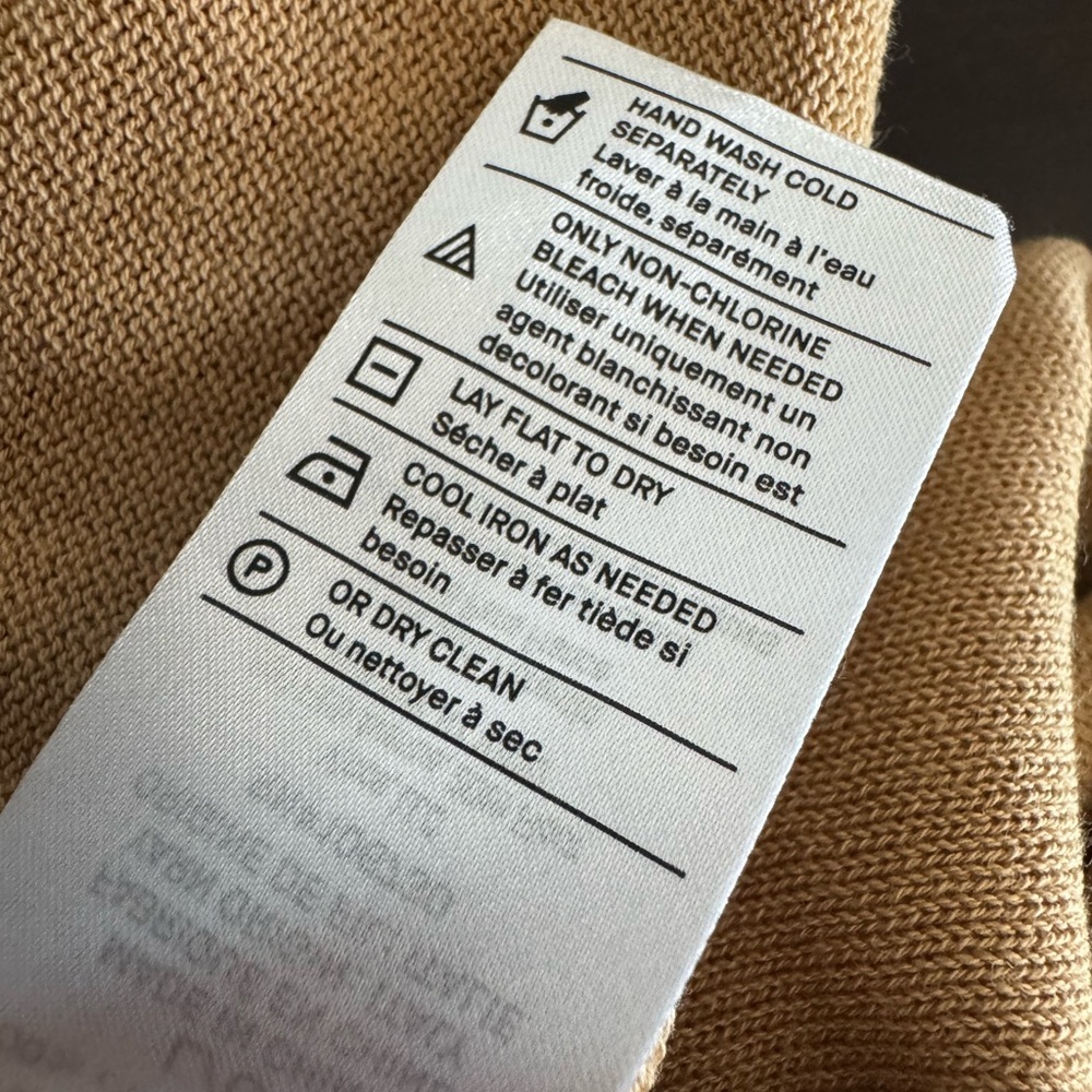 Vince Pale Walnut Shirred Cotton Tank Maxi Dress Sz L - Picture 12 of 12